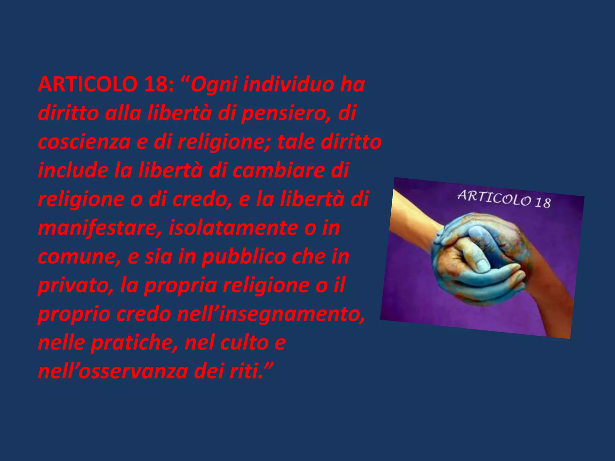 Art 16 Dichiarazione Dei Diritti Dell'uomo E Del Cittadino Dichiarazione universale diritti dell’uomo | PPT