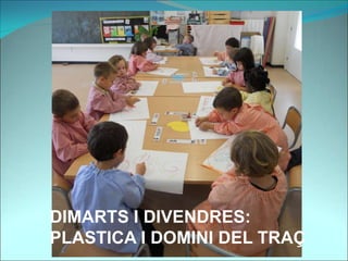 DIMARTS I DIVENDRES:
PLASTICA I DOMINI DEL TRAÇ
 