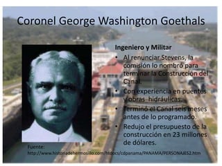 Tres personajes del canal de panamá | PPTX