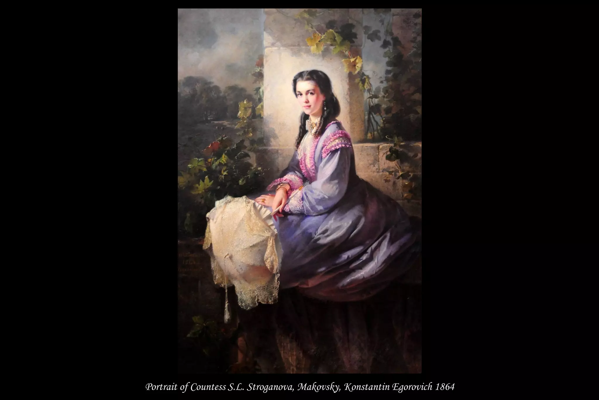 Portrait of Countess S.L. Stroganova, Makovsky, Konstantin Egorovich 1864
 