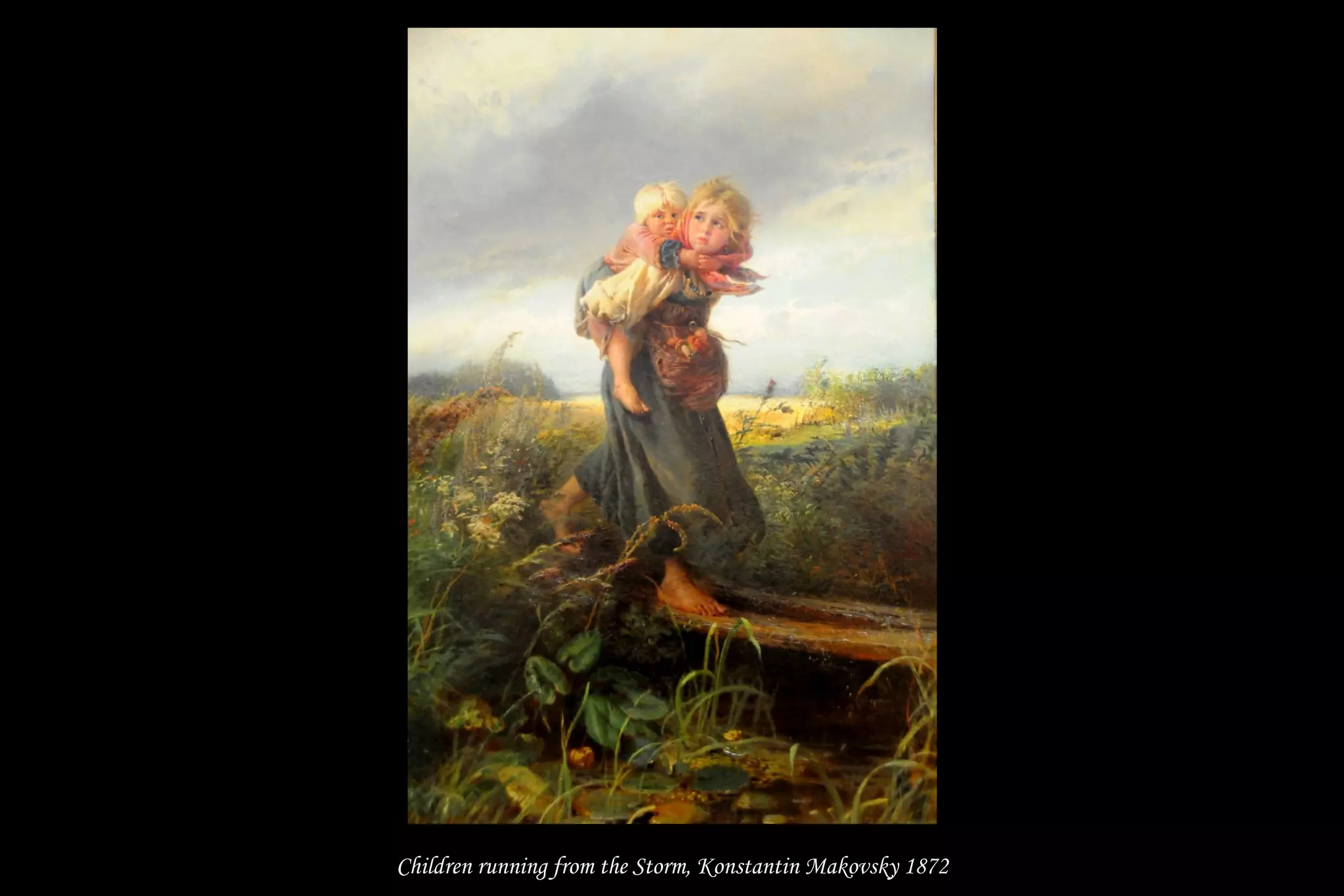 Children running from the Storm, Konstantin Makovsky 1872
 