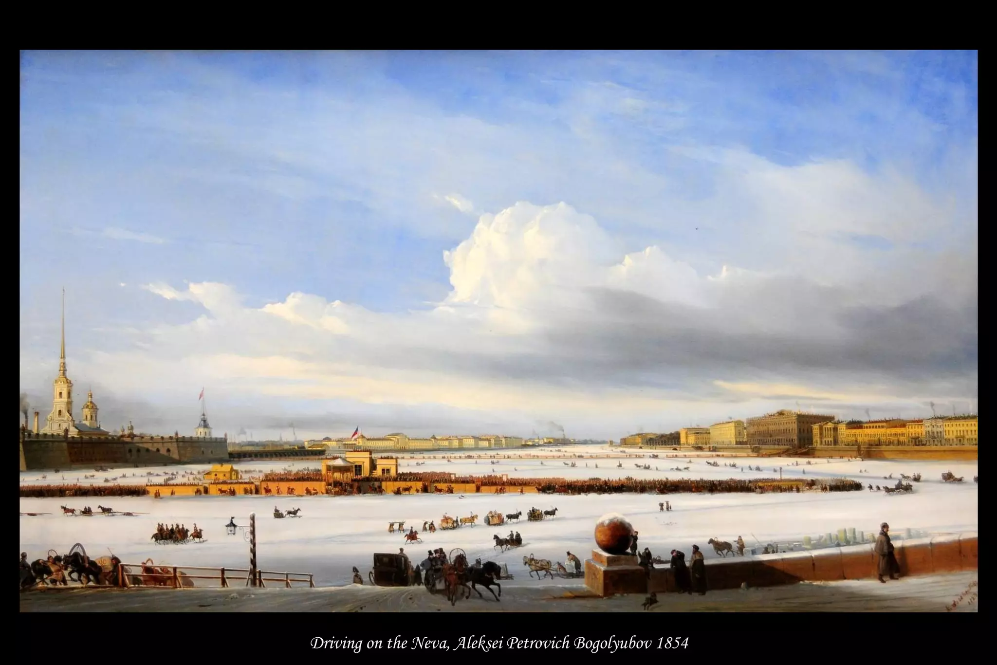 Driving on the Neva, Aleksei Petrovich Bogolyubov 1854
 