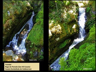 Teixidal
Rego do Penedo (San Xil-Casaio)
Casaio (Carballeda de Valdeorras)
 