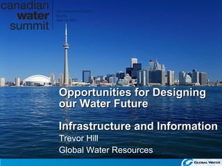 Trevor Hill Global Water Resources Opportunities for Designing our Water Future Infrastructure and Information 