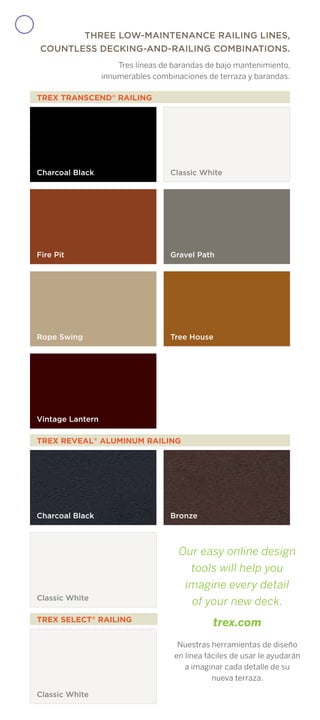 Trell Colors Trex decking-railing-color-guidepdf | PDF