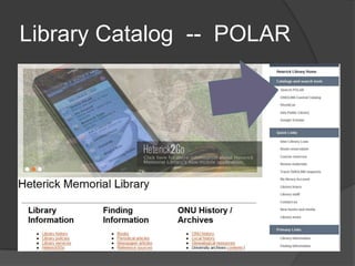 Library Catalog  --  POLAR
