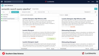 Knowledge
Graph
Use Case: Summarizing Document Intent
Experiment: Pass in raw text
(extracting phrases as needed), and
rank their similarity to the documents
using the SKG.
Additionally, can traverse the graph
to “related” entities/keyword phrases
NOT found in the original document
Applications: Content-based and
multi-modal recommendations
(no cold-start problem), data cleansing
prior to clustering or other ML methods,
semantic search / similarity scoring
 