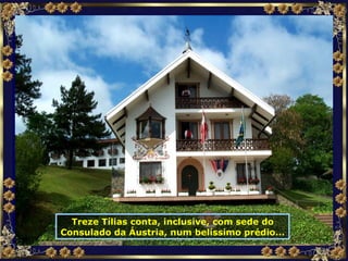 Treze Tílias conta, inclusive, com sede do Consulado da Áustria, num belíssimo prédio... 