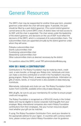 Rotary Direct Contribution Form.pdf The Rotary Foundation Reference Guide | PDF