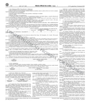 Nº 91, quinta-feira, 15 de maio de 2014184 ISSN 1677-7069
COMERCIALIZAÇÃO
PROIBIDA
POR TERCEIROS
Este documento pode ser verificado no endereço eletrônico http://www.in.gov.br/autenticidade.html,
pelo código 00032014051500284
Documento assinado digitalmente conforme MP no- 2.200-2 de 24/08/2001, que institui a
Infraestrutura de Chaves Públicas Brasileira - ICP-Brasil.
3
5. Será atribuída nota ZERO à Prova Discursiva - Redação que:
a) fugir à modalidade de texto solicitada e/ou ao tema proposto;
b) apresentar textos sob forma não articulada verbalmente (apenas com desenhos, números e palavras soltas ou em versos) ou qualquer
fragmento de texto escrito fora do local apropriado;
c) for assinada fora do local apropriado;
d) apresentar qualquer sinal que, de alguma forma, possibilite a identificação do candidato;
e) estiver em branco;
f) apresentar letra ilegível e/ou incompreensível.
6. A folha para rascunho no Caderno de Provas é de preenchimento facultativo. Em hipótese alguma o rascunho elaborado pelo
candidato será considerado na correção da Prova Discursiva - Redação pela banca examinadora.
7. Na Prova Discursiva - Redação, deverão ser rigorosamente observados os limites mínimo de 20 (vinte) linhas e máximo de 30
(trinta) linhas, sob pena de perda de pontos a serem atribuídos à Redação.
8. A Prova Discursiva - Redação terá caráter eliminatório e classificatório e será avaliada na escala de 0 (zero) a 100 (cem),
considerando-se habilitado o candidato que nela obtiver nota igual ou superior a 60 (sessenta) pontos.
9. O candidato não habilitado na Prova Discursiva - Redação será excluído do Concurso.
XI. DA PROVA PRÁTICA DE CAPACIDADE FÍSICA PARA O CARGO DE TÉCNICO JUDICIÁRIO - ÁREA ADMINISTRATIVA
- ESPECIALIDADE SEGURANÇA E TRANSPORTE
1. Para todas as Microrregiões de Classificação, serão convocados para a Prova Prática de Capacidade Física os candidatos habilitados
e mais bem classificados no somatório das notas das Provas Objetivas (Conhecimentos Gerais e Conhecimentos Específicos) e do Estudo de
Caso, na forma dos Capítulos VIII e IX, respectivamente, deste Edital, considerados os empates na última posição de classificação até o limite
estabelecido no quadro a seguir, além de todos os candidatos com deficiência habilitados.
Cargo Número de Habilitados e mais bem classificados até a posição (por Mi-
crorregião de Classificação)
Leste do PR Metropolitana do
RS
Sede da Seccional de SC
Técnico Judiciário - Área Administrativa - Especialidade Se-
gurança e Transporte
50 50 50
2. A Prova Prática de Capacidade Física será realizada nas cidades de Porto Alegre - RS, Florianópolis - SC e Curitiba - PR de acordo
com o item 2 do capítulo VII, deste Edital.
3. O candidato convocado para esta prova deverá:
3.1 apresentar-se com roupa apropriada para ginástica e calçando tênis;
3.2 estar munido de ATESTADO MÉDICO emitido, no máximo, com 05 (cinco) dias de antecedência da data da prova (inclusive) e
que certifique, especificamente, ESTAR APTO PARA REALIZAR ESFORÇO FÍSICO, de acordo com o modelo constante do Anexo V.
4. O candidato que não atender aos itens 3.1 e 3.2 não poderá realizar a prova.
5. O Atestado Médico, conforme modelo do Anexo V deste Edital, deverá conter assinatura, carimbo e CRM do profissional, e deverá
ser entregue no momento da identificação do candidato, antes do início da Prova Prática de Capacidade Física. Em hipótese alguma, será aceita
a entrega de Atestado Médico em outro momento que não o descrito neste item. O candidato que não apresentar o Atestado Médico não
realizará a Prova Prática de Capacidade Física em hipótese alguma, sendo, consequentemente, eliminado do Concurso.
6. Não haverá repetição dos testes, exceto nos casos em que a ocorrência de fatores de ordem técnica, não provocados pelo candidato,
tenham prejudicado seu desempenho, a critério da Banca Examinadora.
7. O aquecimento e a preparação para a prova são de responsabilidade do próprio candidato, não podendo interferir no andamento do
Concurso.
8. Se, por razões decorrentes das condições climáticas, a Prova de Capacidade Física for cancelada ou interrompida, a prova será adiada
para nova data, a ser divulgada, devendo o candidato realizar todos os testes, desde o início, desprezando-se os resultados até então
obtidos.
9. A Prova Prática de Capacidade Física consistirá de 3 (três) testes, a saber:
a) TESTE DE FLEXO-EXTENSÃO DE COTOVELOS SOBRE O SOLO
- Flexo-extensão dos cotovelos em apoio de frente no solo.
- Posição inicial: Decúbito ventral, mãos apoiadas no solo, na largura dos ombros, cotovelos estendidos, apoiar a ponta dos pés sobre
o solo, sendo que as pernas, quadris e costas devem estar totalmente alinhados. Para as mulheres, será permitido utilizar-se dos joelhos como
apoio no solo.
- Execução: Flexão dos cotovelos até que fiquem ao nível dos ombros, voltando (extensão) à posição inicial. O corpo deve ir próximo
ao solo sem tocá-lo. A execução do teste deverá ser ininterrupta, não sendo permitido repouso ou pausa entre as repetições.
SEXO MARCA MÍNIMA HABILITATÓRIA
MASCULINO 25 (vinte e cinco)
FEMININO 20 (vinte)
b) TESTE ABDOMINAL
- Posição inicial: Decúbito dorsal, com pernas estendidas e braços estendidos e paralelos à cabeça.
- Execução: Ao sinal, o candidato deve flexionar o tronco e pernas ao mesmo tempo, com aproximação de cotovelos e joelhos, batendo
as mãos ao lado dos pés. Retornar à posição inicial. A execução do teste deverá ser ininterrupta, durante 1 minuto.
SEXO MARCA MÍNIMA HABILITATÓRIA (em 1 minuto)
MASCULINO 30 (trinta)
FEMININO 24 (vinte e quatro)
c) TESTE DE CORRIDA DE 12 MINUTOS
Corrida, durante 12 (doze) minutos, sem aquecimento prévio,
em pista aferida, com marcações de 50 (cinquenta) em 50 (cinquenta)
metros, sendo que nos últimos 50 (cinquenta) metros, será demarcada
de 10 (dez) em 10 (dez) metros. Após 12 (doze) minutos, será dado
um sinal e os candidatos deverão parar no lugar em que estiverem.
SEXO MARCA MÍNIMA HABILITATÓRIA (EM
METROS)
MASCULINO 2.400 (dois mil e quatrocentos)
FEMININO 1.900 (mil e novecentos)
10. Em qualquer fase da Prova Prática de Capacidade Física,
será vedada a realização do(s) teste(s) subsequente(s) caso o can-
didato não atinja o mínimo estabelecido referente ao teste que estiver
executando, conforme as marcas mínimas exigidas constantes neste
Capítulo, sendo eliminado do Concurso.
11. Será considerado não habilitado na Prova Prática de
Capacidade Física e, consequentemente, eliminado do Concurso Pú-
blico, nesta etapa, o candidato que:
a) deixar de comparecer ao local, data e horário previstos
para a aplicação da Prova Prática de Capacidade Física;
b) não apresentar o Atestado Médico, conforme item 3.2 do
presente Capítulo e modelo constante no Anexo V;
c) não realizar qualquer um dos testes previstos;
d) não obtiver a marca mínima estipulada para cada teste.
12. O resultado da Prova Prática de Capacidade Física terá
por base avaliação efetuada segundo padrões mínimos nas atividades
estabelecidas, discriminados neste Capítulo.
13. A Prova Prática de Capacidade Física terá caráter ex-
clusivamente habilitatório, não influindo na classificação do candi-
dato.
14. Obedecidos os critérios de avaliação descritos neste Ca-
pítulo, aos candidatos habilitados será atribuída nota 100 (cem) e aos
não habilitados será atribuída nota 0 (zero).
15. O candidato não habilitado será excluído do Concurso.
16. Da divulgação dos resultados constarão apenas os can-
didatos habilitados.
XII. DA CLASSIFICAÇÃO FINAL
1.Obedecidos os critérios estabelecidos nos Capítulos VIII e
IX deste Edital, para os cargos de Analista Judiciário - Área Ju-
diciária, Analista Judiciário - Área Judiciária - Especialidade Oficial
de Justiça Avaliador Federal, Analista Judiciário - Área Apoio Es-
pecializado - Especialidade Informática, Técnico Judiciário, Área Ad-
ministrativa - Especialidade Segurança e Transporte, Técnico Judi-
ciário - Área Apoio Especializado - Especialidade Contabilidade e
Técnico Judiciário - Área Apoio Especializado - Especialidade Tec-
nologia da Informação, a nota final será igual ao total de pontos
obtido nas Provas Objetivas de Conhecimentos Gerais e de Conhe-
cimentos Específicos mais a nota ponderada obtida na Prova Estudo
de Caso.
2.Obedecidos os critérios estabelecidos nos Capítulos VIII e
X deste Edital, para o cargo de Técnico Judiciário - Área Admi-
nistrativa, a nota final será igual ao total de pontos obtido nas Provas
Objetivas de Conhecimentos Gerais e de Conhecimentos Específicos
mais a nota ponderada obtida na Prova Discursiva - Redação.
3.Para todos os Cargos/Áreas/Especialidades, na hipótese de
igualdade de nota final, terá preferência, para fins de desempate, após
a observância do disposto no parágrafo único do artigo 27 da Lei nº
10.741/03 (Estatuto do Idoso), e ao art. 18 da Resolução nº 246/13,
do Conselho da Justiça Federal - sucessivamente, o candidato que
apresentar:
3.1 maior pontuação nas provas realizadas, conforme abai-
xo:
3.1.1 maior nota na Prova de Estudo de Caso ou Redação;
3.1.2 maior nota ponderada na Prova Objetiva;
3.2 exercício efetivo da função de jurado, nos termos da Lei
nº 11.689, de 09 de junho de 2008;
3.3 maior idade;
3.4 maior tempo de serviço voluntário comprovado em ati-
vidades de conciliação no âmbito da Justiça Federal até a data de
término das inscrições.
4.Para fins do disposto no item 3 deste Capítulo, serão con-
siderados os dados pessoais informados até a data limite de correção
dos dados cadastrais estabelecida no item 7 do Capítulo VII deste
Edital.
5.Os candidatos habilitados serão classificados por ordem
decrescente de nota final, em Listas de Classificação separadas por
Microrregião/Cargo/Área/Especialidade e, na hipótese das opções de
que trata o Capítulo IV, itens 6 e 7 deste Edital, por Lista de Clas-
sificação Geral do Estado/Cargo/Área/Especialidade e por Lista de
Classificação Geral da 4ª Região/Cargo/Área/Especialidade.
6.Os candidatos inscritos como deficientes habilitados, além
de constarem das Listas de Classificação referidas no item anterior,
serão classificados, em Lista específica de candidatos com deficiên-
cia, por ordem decrescente de nota final, em Listas de Classificação
separadas por Microrregião/Cargo/Área/Especialidade e, na hipótese
das opções de que trata o Capítulo IV, itens 6 e 7 deste Edital, por
Lista de Classificação Geral do Estado/Cargo/Área/Especialidade e
por Lista de Classificação Geral da 4ª Região/Cargo/Área/Especia-
lidade.
7.Os demais candidatos serão excluídos do Concurso.
XIII. DOS RECURSOS
1. Será admitido recurso quanto:
a) ao indeferimento do requerimento de isenção do valor da
inscrição;
b) à aplicação das Provas;
c) às questões das Provas Objetivas e gabaritos prelimi-
nares;
d) à vista da Folha de Respostas das Provas Objetiva, de
Estudo de Caso e Discursiva - Redação;
e) ao resultado das provas.
2. Os recursos deverão ser interpostos no prazo de 2 (dois)
dias úteis após a ocorrência do evento que lhes der causa, tendo como
termo inicial o 1º dia útil subsequente à data do evento a ser re-
corrido.
2.1 Tratando-se de recurso quanto ao resultado das Provas,
será considerado termo inicial o 1º dia útil subsequente à data da
publicação no Diário Oficial da União.
2.2 Somente serão considerados os recursos interpostos no
prazo estipulado para a fase a que se referem.
2.3 Não serão aceitos os recursos interpostos em prazo des-
tinado a evento diverso do questionado.
3. Os recursos deverão ser interpostos exclusivamente pela
Internet, no site da Fundação Carlos Chagas (www.concur-
sosfcc.com.br), de acordo com as instruções constantes na página do
Concurso Público.
3.1 Somente serão apreciados os recursos interpostos e trans-
mitidos conforme as instruções contidas neste Edital e no site da
Fundação Carlos Chagas.
3.2 A Fundação Carlos Chagas e o Tribunal Regional Fe-
deral da 4ª Região não se responsabilizam por recursos não recebidos
por motivo de ordem técnica dos computadores, falha de comu-
nicação, congestionamento das linhas de comunicação, falta de ener-
gia elétrica, bem como outros fatores de ordem técnica que im-
possibilitem a transferência de dados.
4. O candidato deverá ser claro, consistente e objetivo em
seu pleito.
5. Não serão aceitos recursos interpostos por fac-símile (fax),
telex, telegrama, e-mail ou outro meio que não seja o especificado
neste Edital.
6. Será concedida vista da Folha de Respostas da Prova
Objetiva a todos os candidatos que realizaram prova, no período
recursal referente ao resultado preliminar das Provas.
7. Será concedida Vista das Provas Estudo de Caso e Dis-
cursiva - Redação a todos os candidatos que tiveram a respectiva
prova corrigida, conforme Capítulos IX e X deste Edital, em período
a ser informado em Edital específico.
8. A vista da Folha de Respostas da Prova Objetiva e das
Provas Estudo de Caso e Discursiva - Redação será realizada no site
da Fundação Carlos Chagas www.concursosfcc.com.br, em data e
horário a serem oportunamente divulgados. As instruções para a vista
de prova estarão disponíveis no site da Fundação Carlos Chagas.
9. A Banca Examinadora constitui última instância para re-
curso, sendo soberana em suas decisões, razão pela qual não caberão
recursos adicionais.
10. O gabarito divulgado poderá ser alterado, em função dos
recursos interpostos, e as provas serão corrigidas de acordo com o
gabarito oficial definitivo.
 