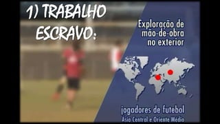 1) TRABALHO
ESCRAVO:
 