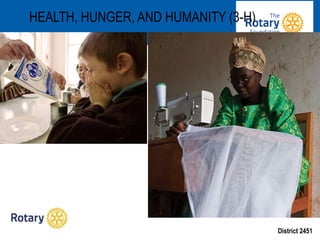District 2451
HEALTH, HUNGER, AND HUMANITY (3-H)
 