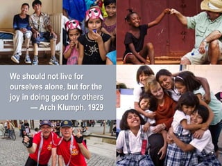 District 2451
We should not live for
ourselves alone, but for the
joy in doing good for others
— Arch Klumph, 1929
 