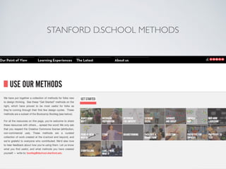 STANFORD D.SCHOOL METHODS
 