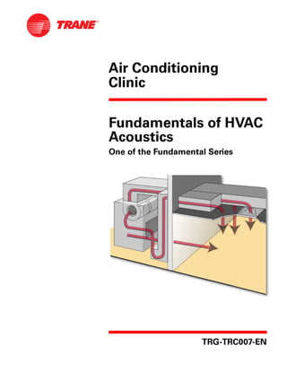 Air Conditioning
Clinic
Fundamentals of HVAC
Acoustics
One of the Fundamental Series
TRG-TRC007-EN
 