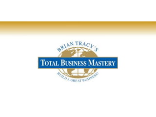 Tr garland   business networking expert - education - brian tracy - total business mastery - part 1