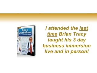 Tr garland   business networking expert - education - brian tracy - total business mastery - part 2-1