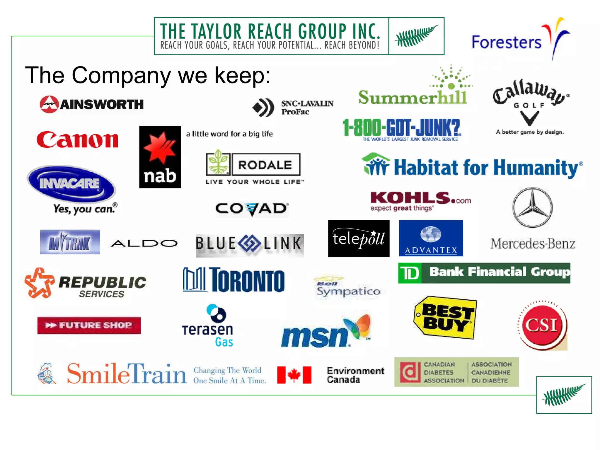 The Company we keep: 