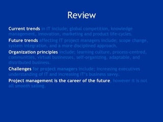 Project management week 11