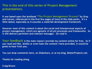 Project management week 11