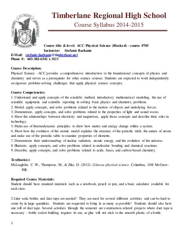 Trhs 14 15 acc physical science syllabus