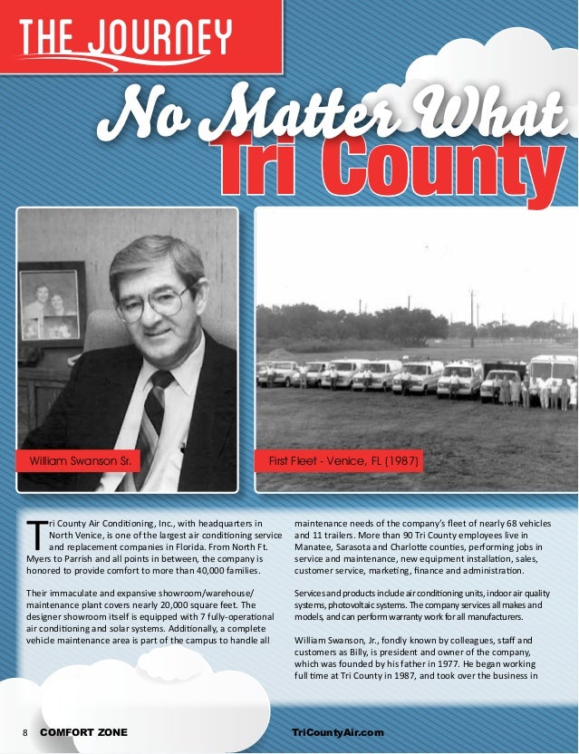 Tri County Comfort Zone Magazine 2015 Suncoast Fl Ac Company