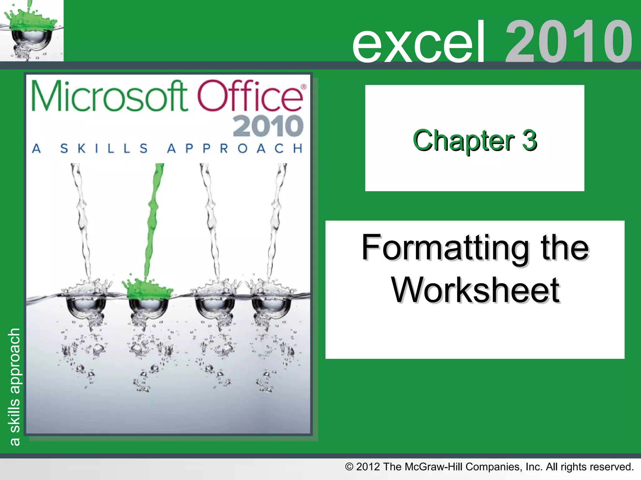 Triad 2010 excel_chapter_3 | PPT