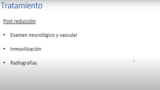 USO DE CABESTRILLO POR 3 SEMANAS EN PACIENTES , <30AÑOS , DE 2 SEMANAS DE LOS 30 A 40 AÑOS Y
DE 1ª 2 SEMANAS EN AQUELLOS MAYORES DE 50 AÑOS.
POSTERIOR A ESTO INICIAR EJERCICIOS DE REHABILITACION
TRATAMIENTO ORTOPEDICO
 