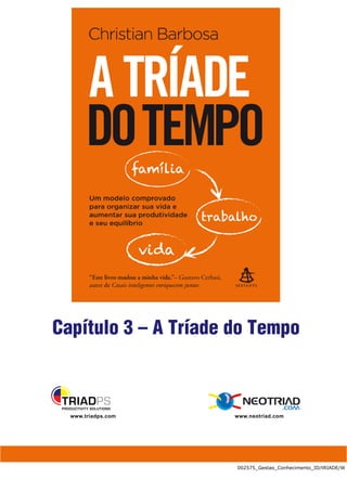Capítulo 3 – A Tríade do Tempo



  www.triadps.com     www.neotriad.com




                      002575_Gestao_Conhecimento_ID/tRIADE/W
 