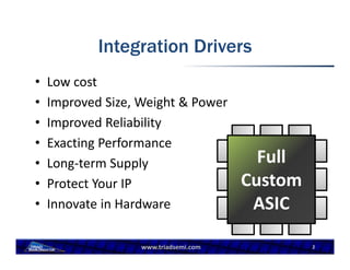Triad Semiconductor Mixed Signal Integration Kick ASIC IESF Automotive ...