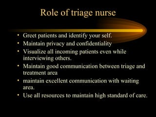 Triage Nurse