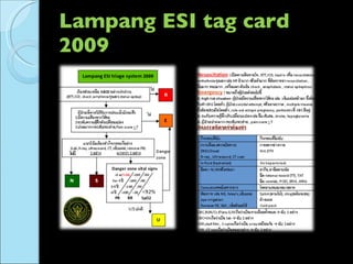 Lampang ESI tag card 2009 