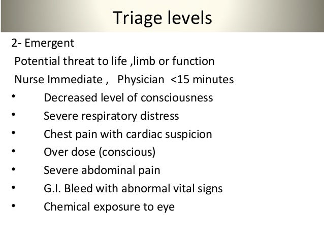 triage triage nursing