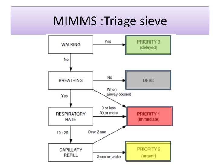 Triage In Mass Casualty M I M S