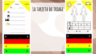 La tarjeta de triage
 