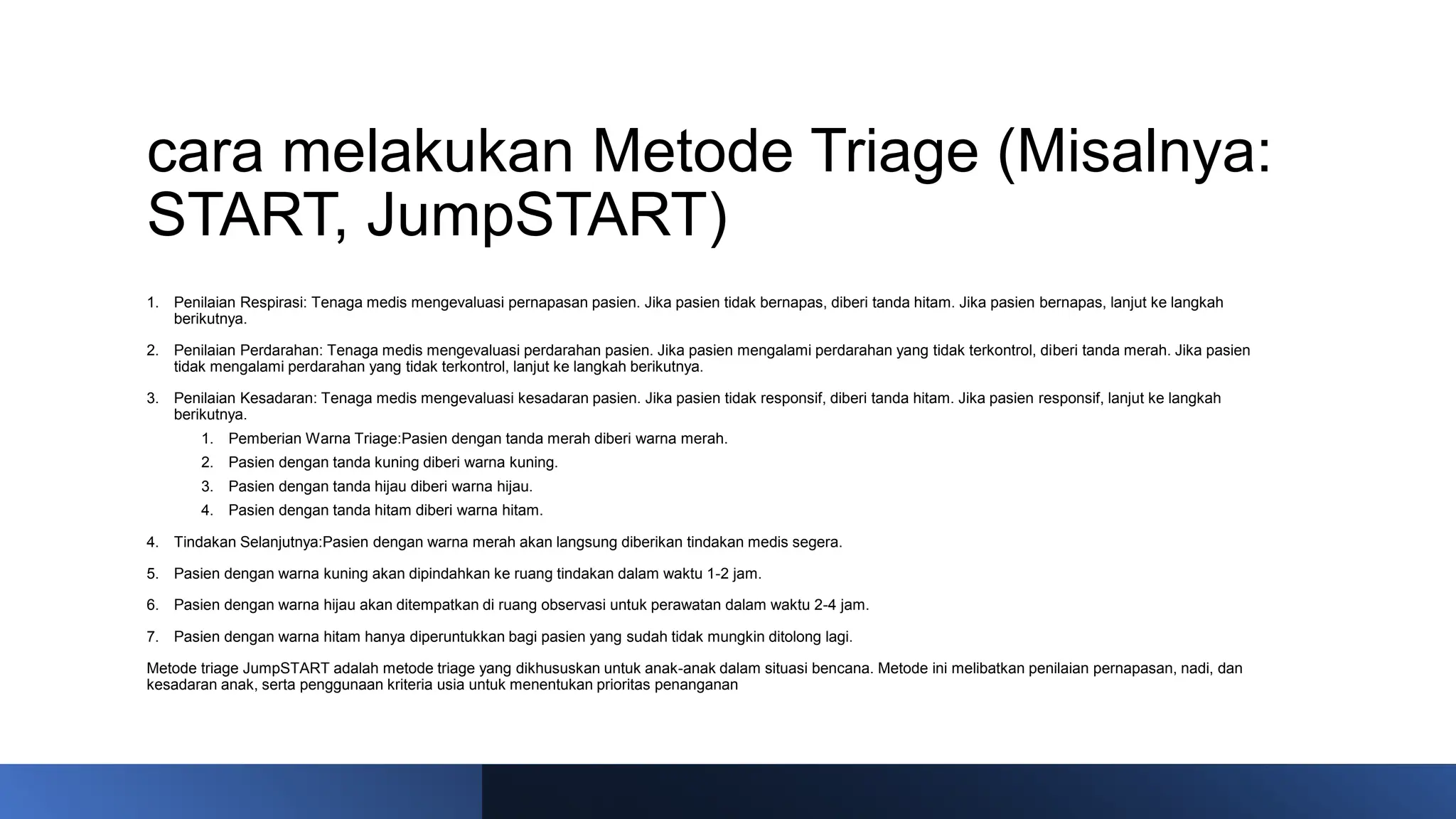 Triage Bencana, Stabilisasi, Transportasi dan Evakuasi pada Bencana.pptx