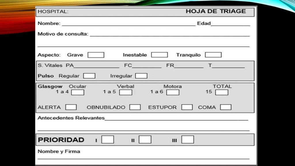 Hoja De Triage Imss