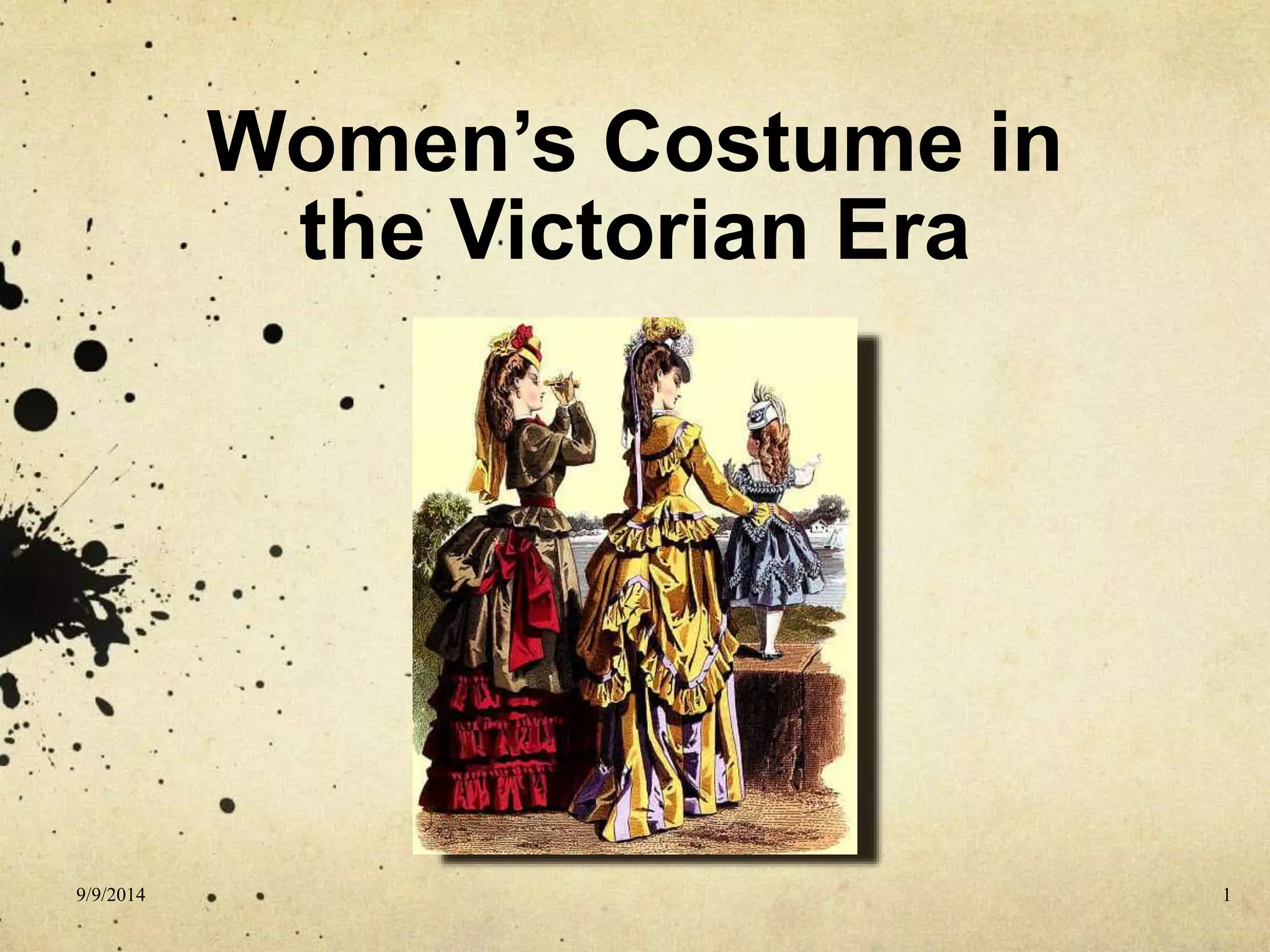 UTAP-Women's Clothing in Victorian Era | PPTX