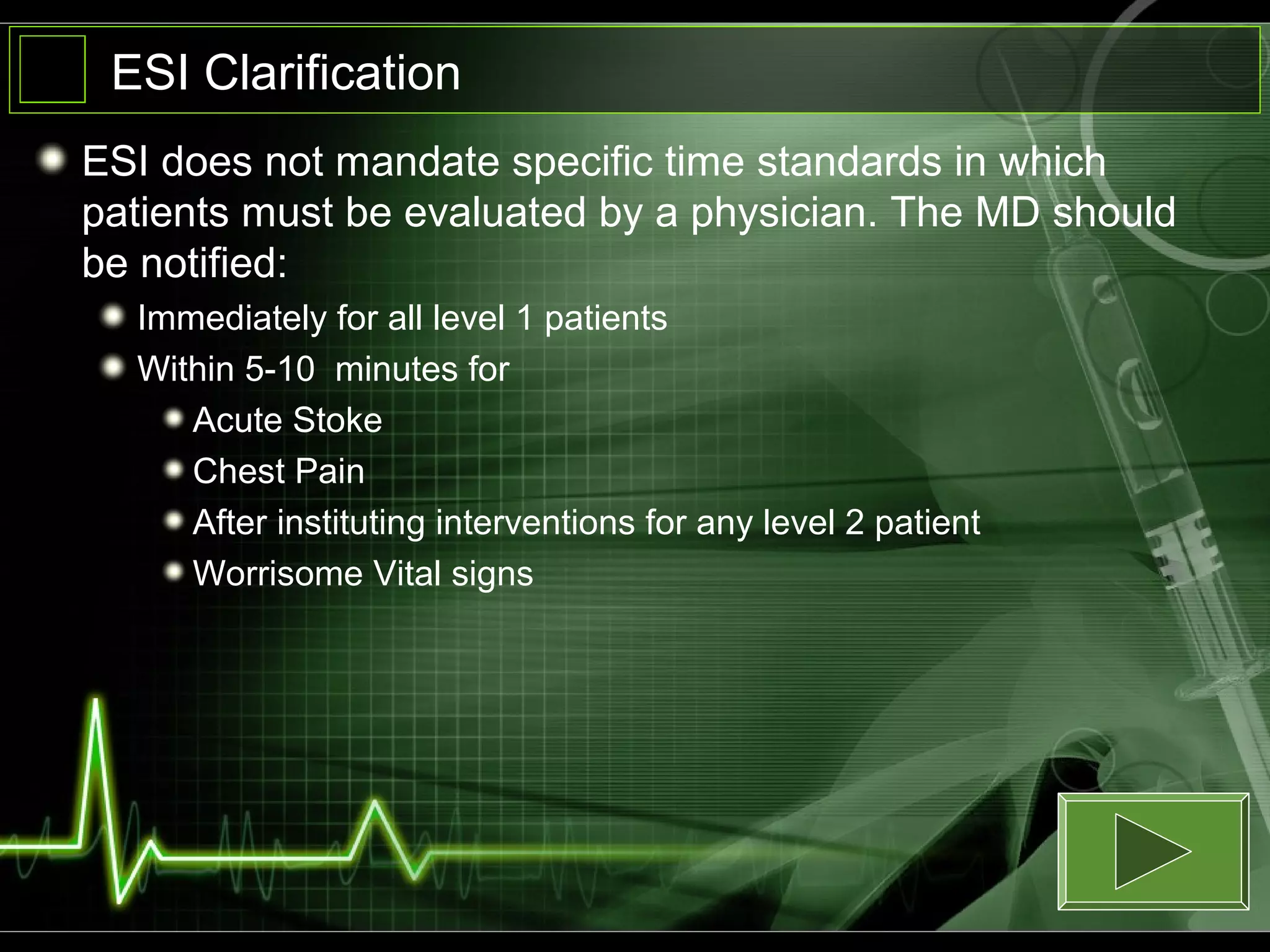 Triage with quiz show | PPS