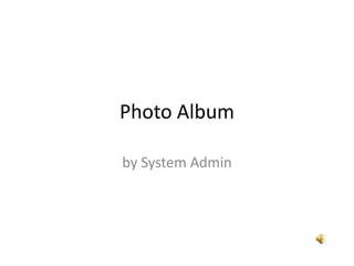 Photo Album by System Admin 