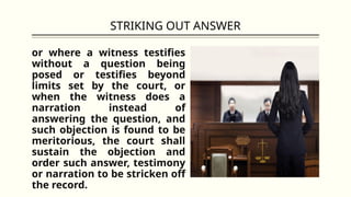 Objections To Evidence RULES ON EVIDENCE Trial-Objections.pptx