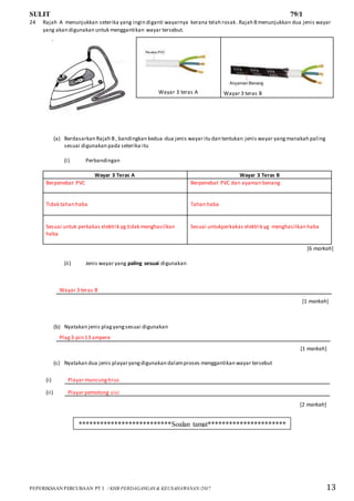 KHB PK 2017 PERCUBAAN PT3 | PDF