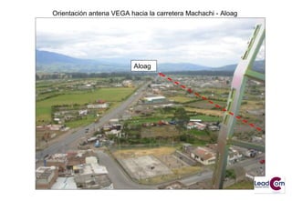 Orientación antena VEGA hacia la carretera Machachi - Aloag
Aloag
 