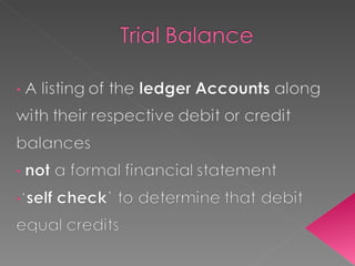 Trial balance