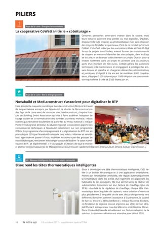 10 la lettre api 18 octobre 2017 - supplément spécial TRIA
piliers
Pays de la Loire I Énergies renouvelables
La coopérativ...