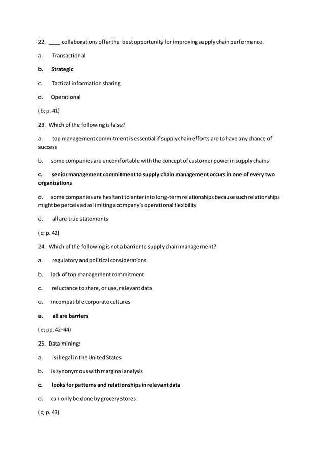 Trial exam questions+answers logistics and supply chain management 2