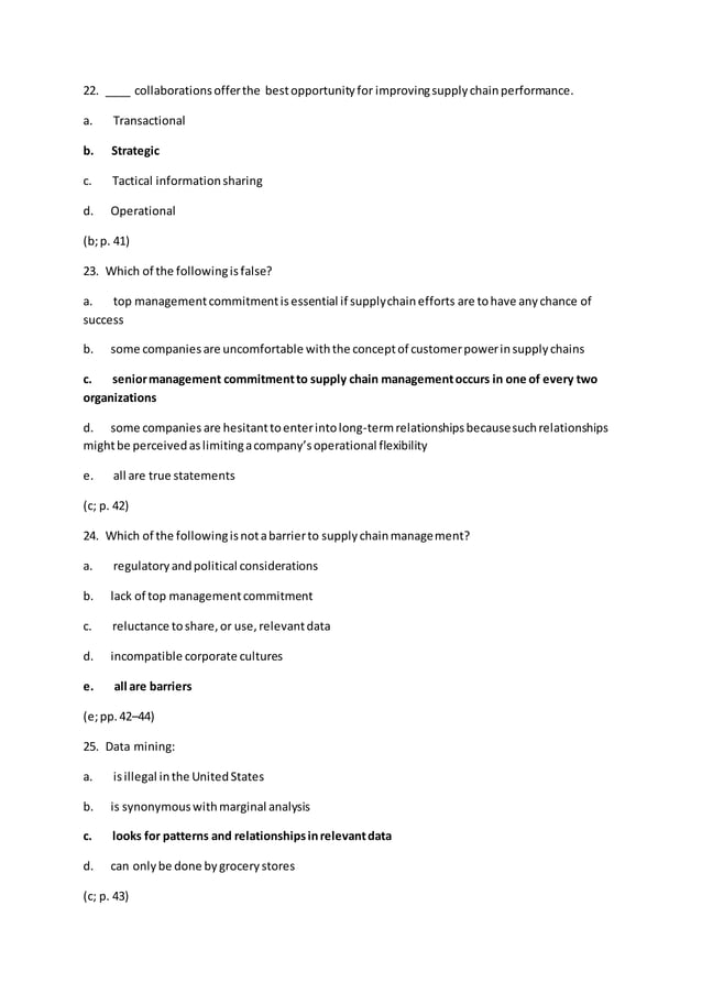Trial exam questions+answers logistics and supply chain management 2