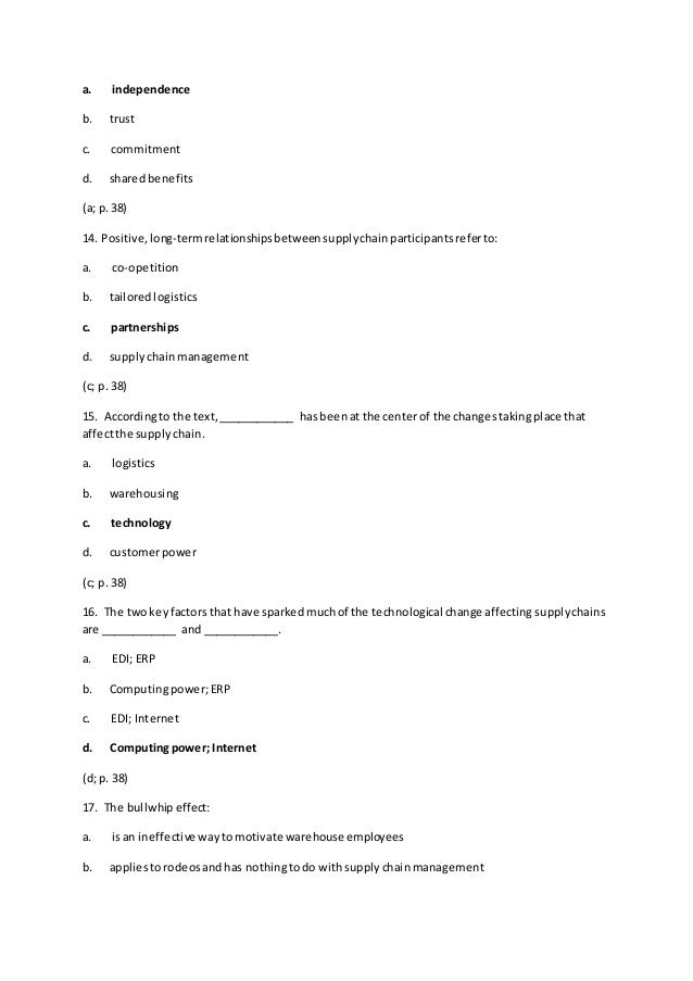 Supply chain case study interview