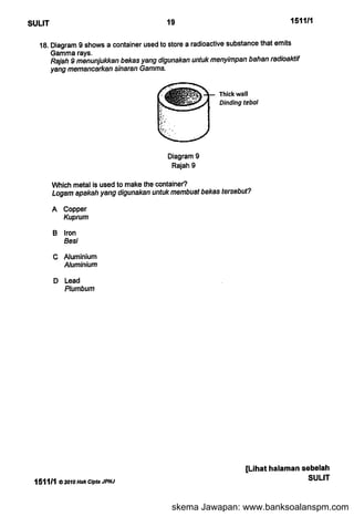 skema Jawapan: www.banksoalanspm.com
 