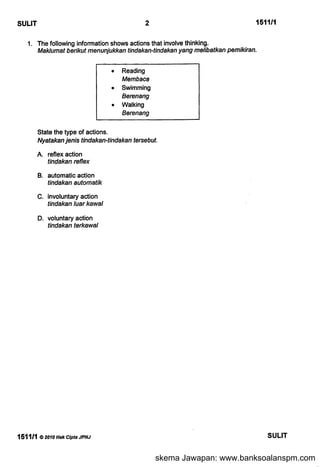 skema Jawapan: www.banksoalanspm.com
 